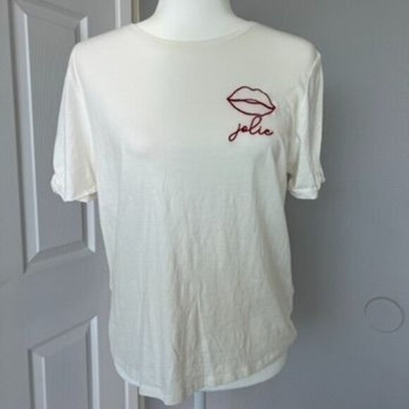 Naf Naf French Designer Embroidered Short Sleeve T-Shirt Size XL - Picture 1 of 5